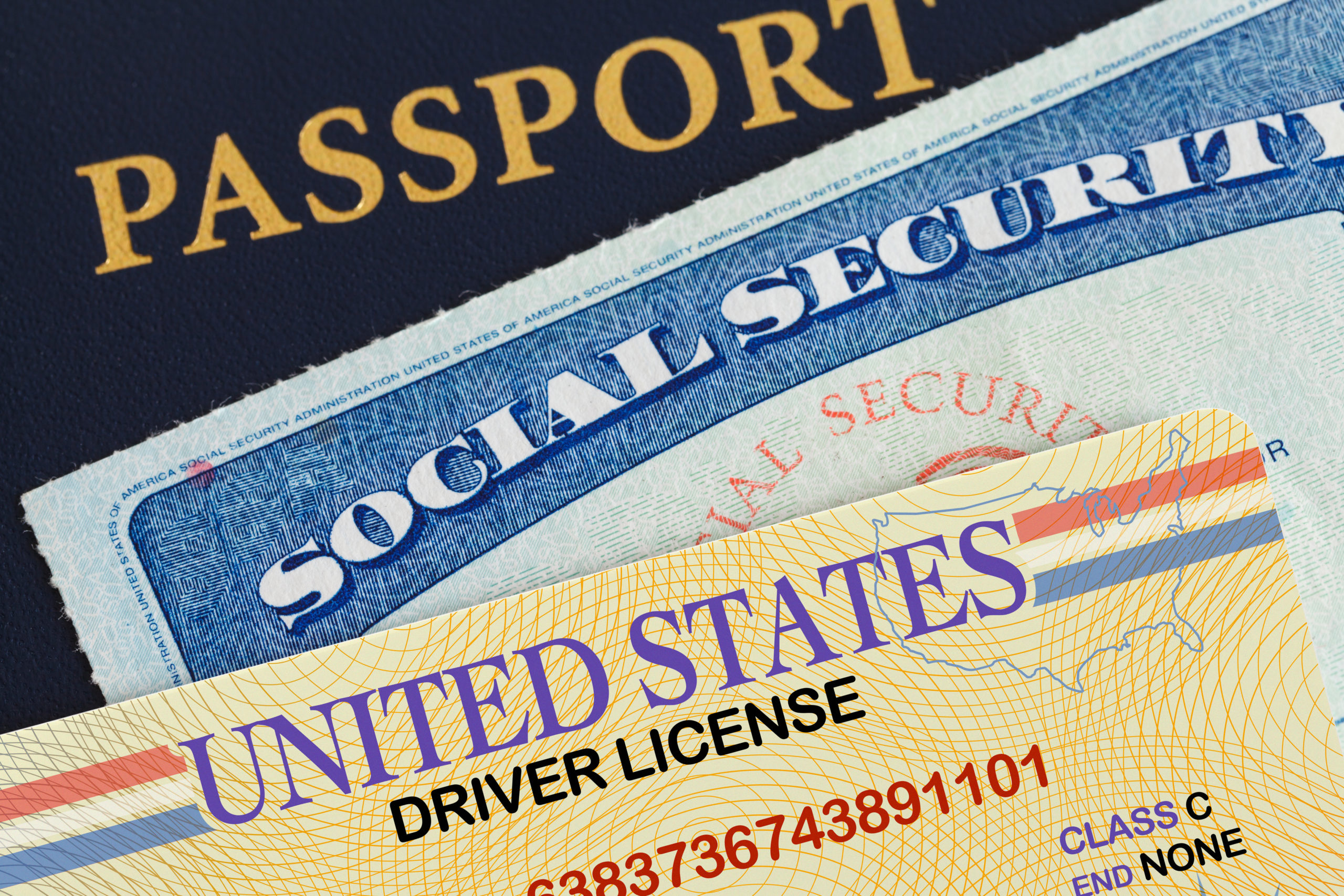 License Social Security and Passport